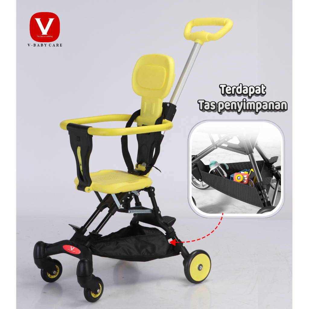 Jual V BABYCARE Stroller Baby Kereta Dorong Balita Lipat Magic Stroller Baby 2 Way Travel VBABY Q1 Sepeda motor dapat dibawa Shopee Indonesia