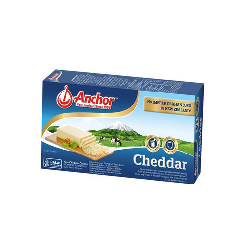 Jual Anchor Cheddar Block Cheese 150g Keju Cheddar Asli New Zealand