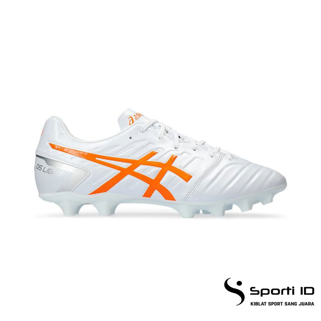 Jual Sepatu Bola Asics DS Light Club FG - White Shocking Orange