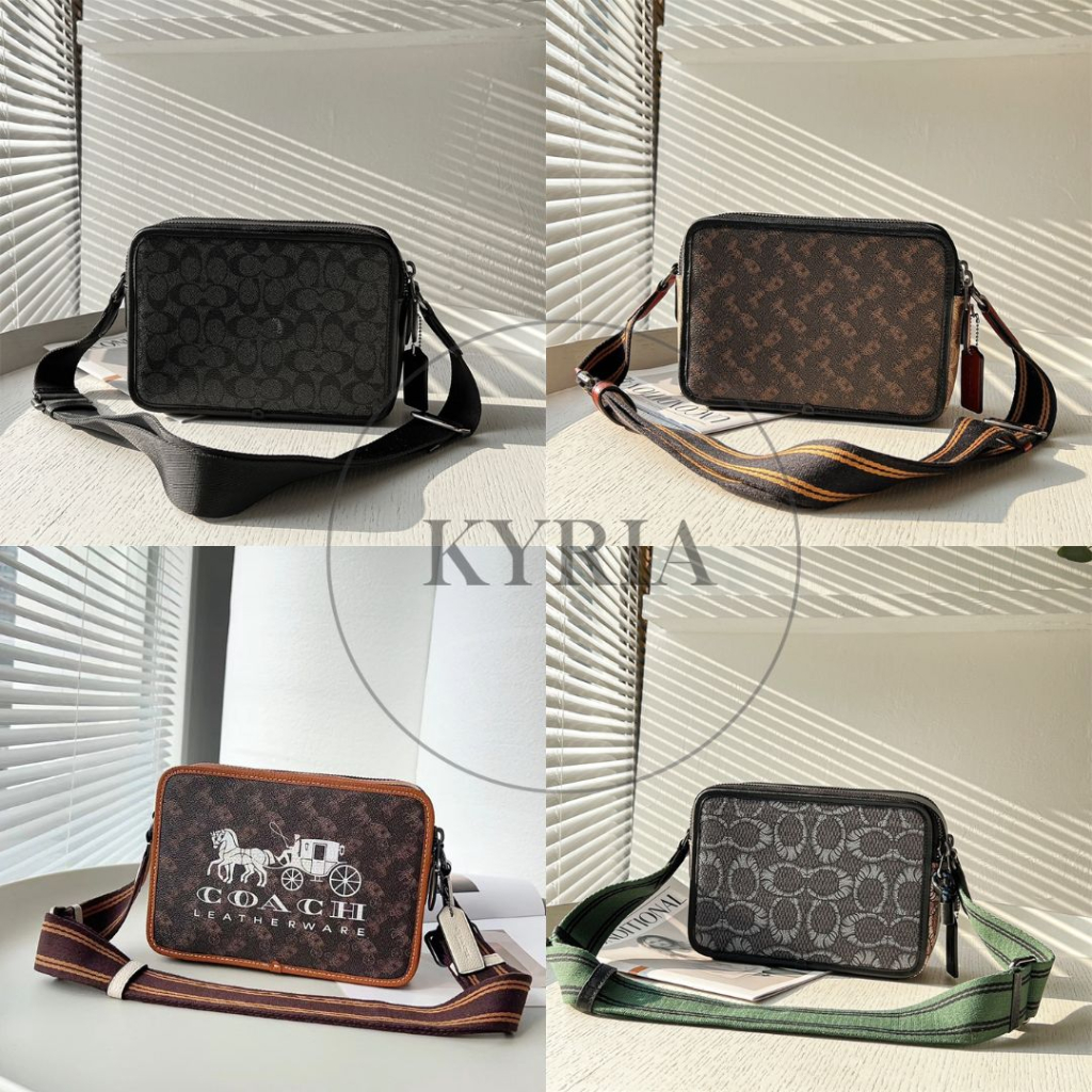 Jual TAS PRIA CH CROSSBODY CHARTER SIGNATURE HORSE AND CARRIAGE PRINT ...