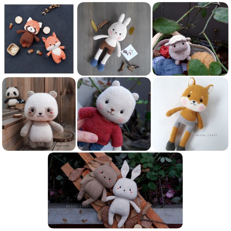 Jual {Knitting Pattern PDF File} Animal Knitting Collection | Shopee ...
