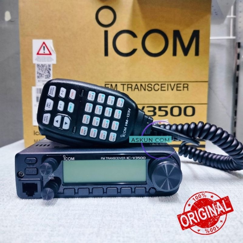 Jual Rig ICom ICV-3500 VHF 65 Watt New Original Garansi Resmi | Shopee ...