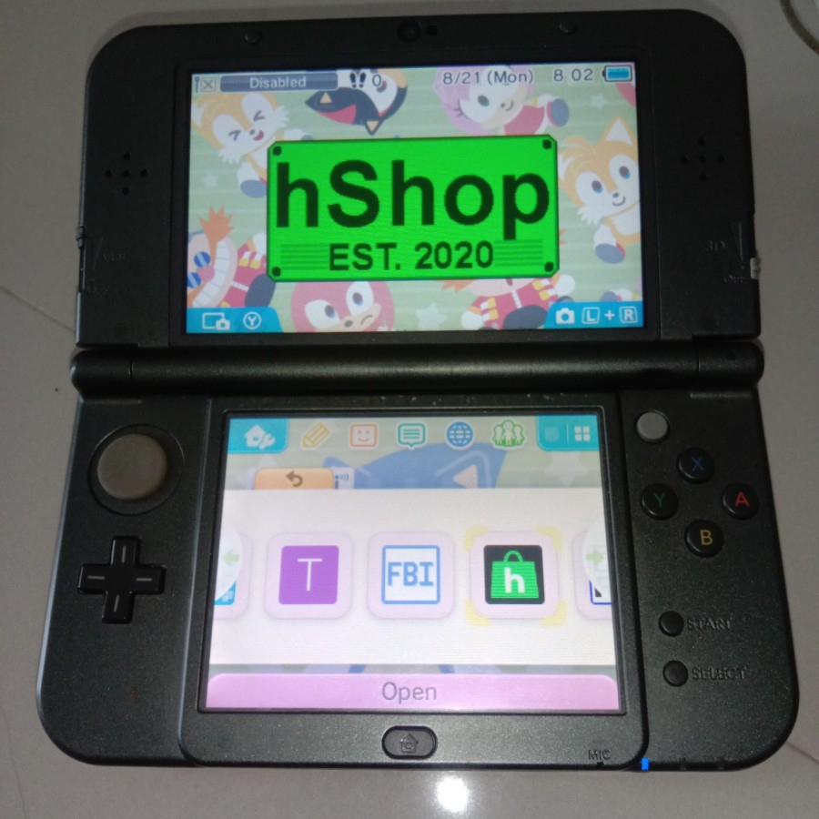 Jual NINTENDO NEW 3DS LL CFW (sudah di rubah ke usa) charger original