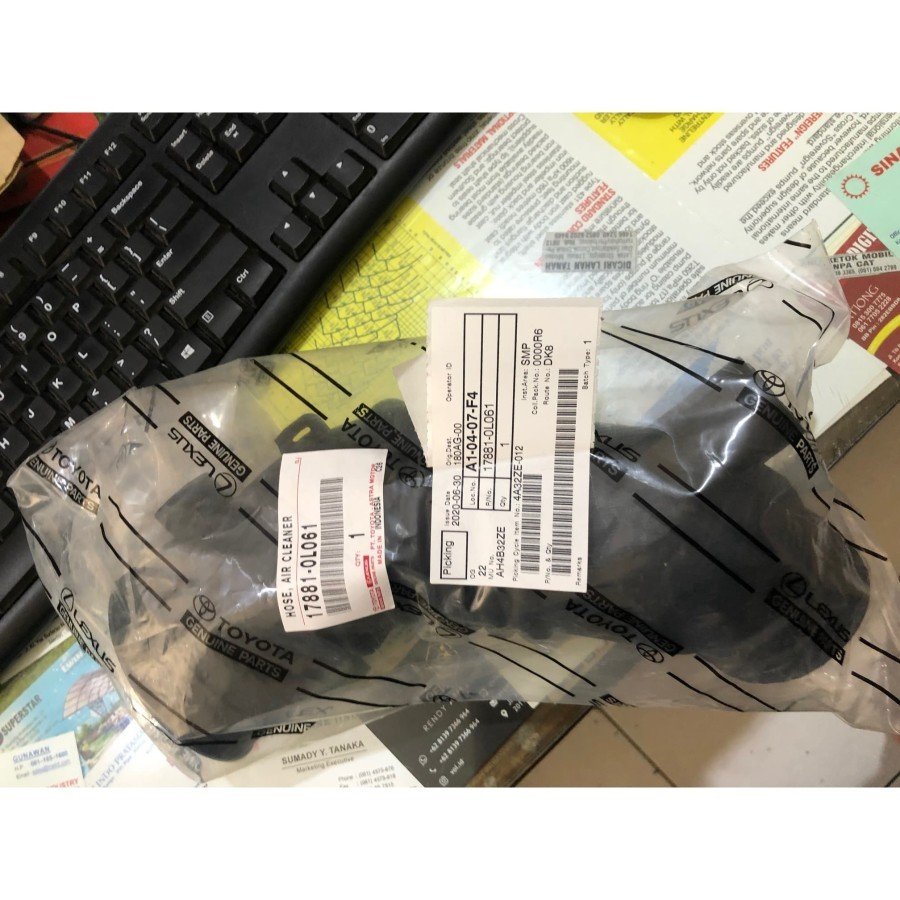 Jual Selang INTAKE Hawa turbo Kijang Innova Diesel asli original toyota ...