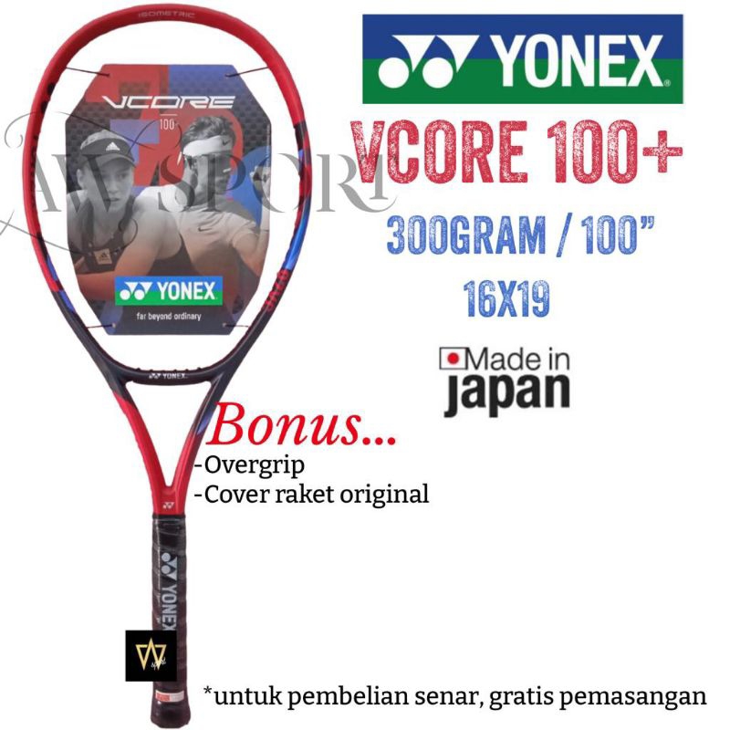 Jual Raket Tenis Yonex VCORE 100+ SCARLET Berat : 300g / Tennis Racket ...