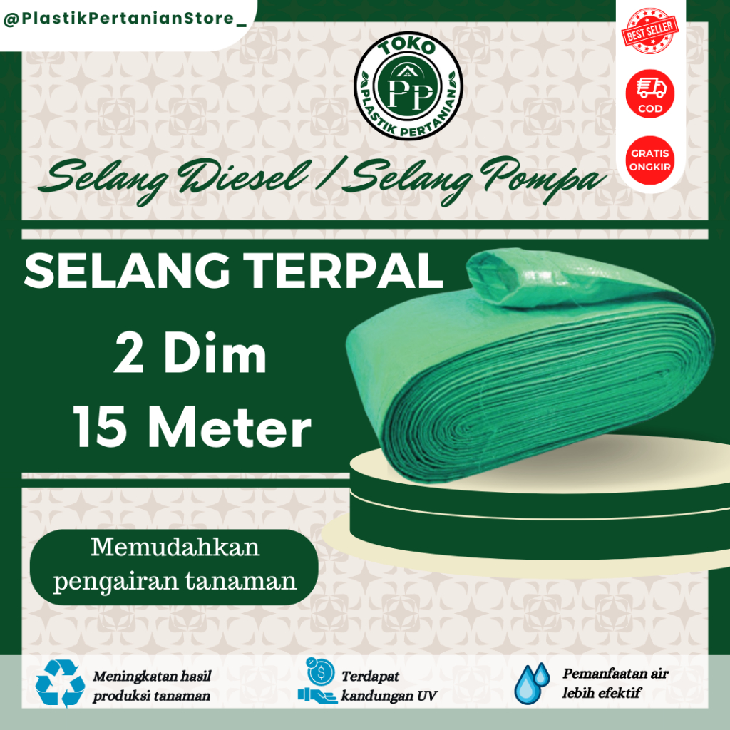 Jual Selang Terpal Plastik Dim Panjang Meter Shopee Indonesia