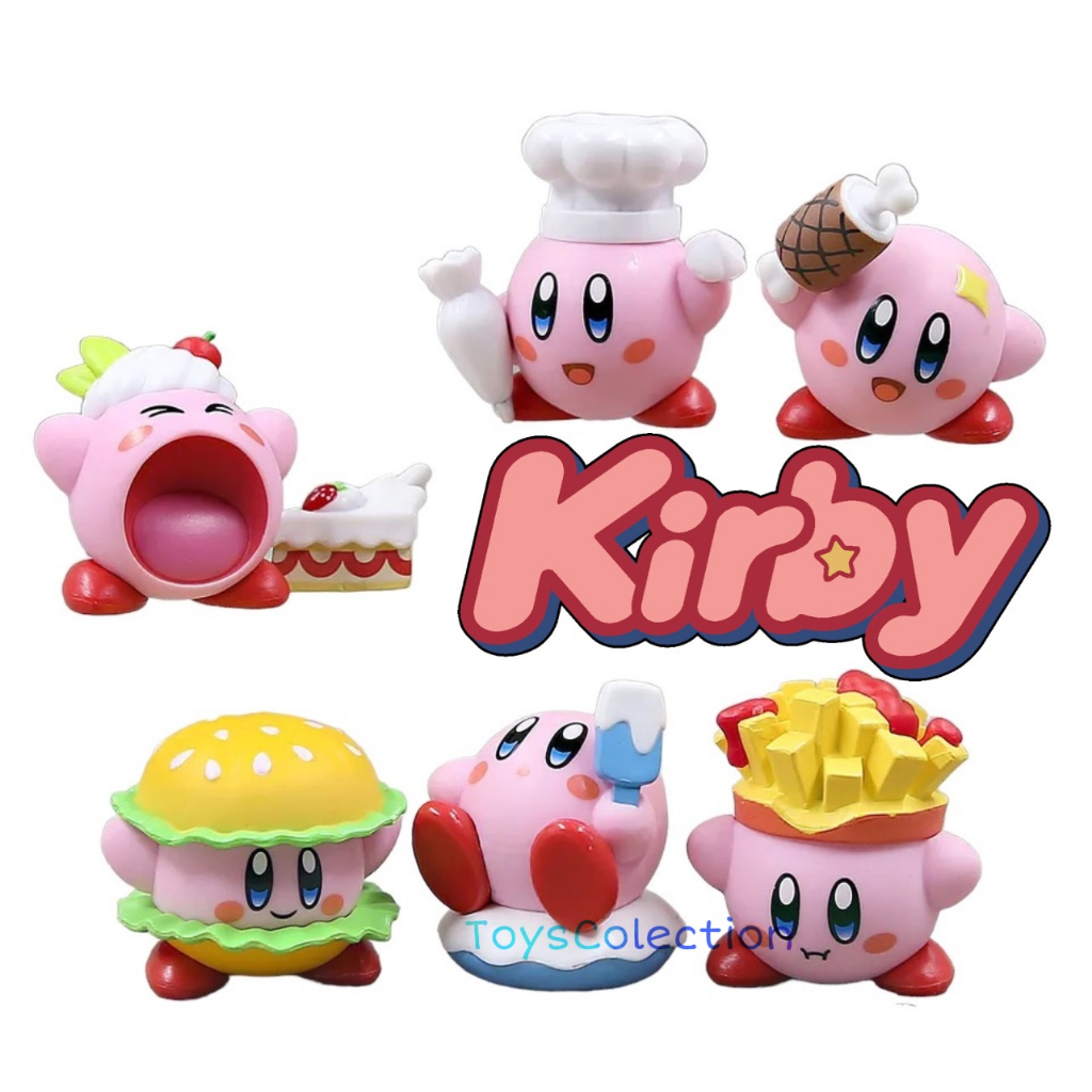Jual ACTION FIGURE KIRBY STAR ALIEN FOOD SERIES MINI SET 6 PCS TOPPER ...