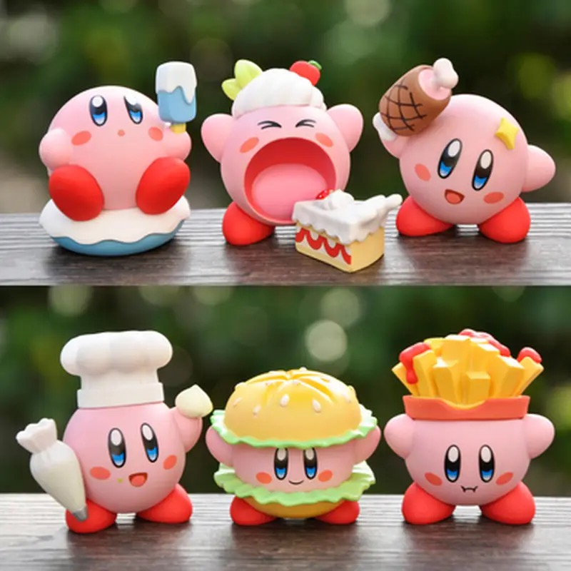 Jual ACTION FIGURE KIRBY STAR ALIEN FOOD SERIES MINI SET 6 PCS TOPPER ...