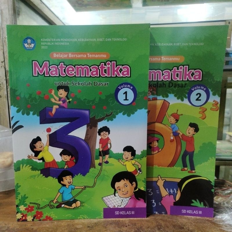 Jual Buku Paket Matematika Kelas 3 Sd Vol 1 , 2 Kurikulum Merdeka 2022 ...