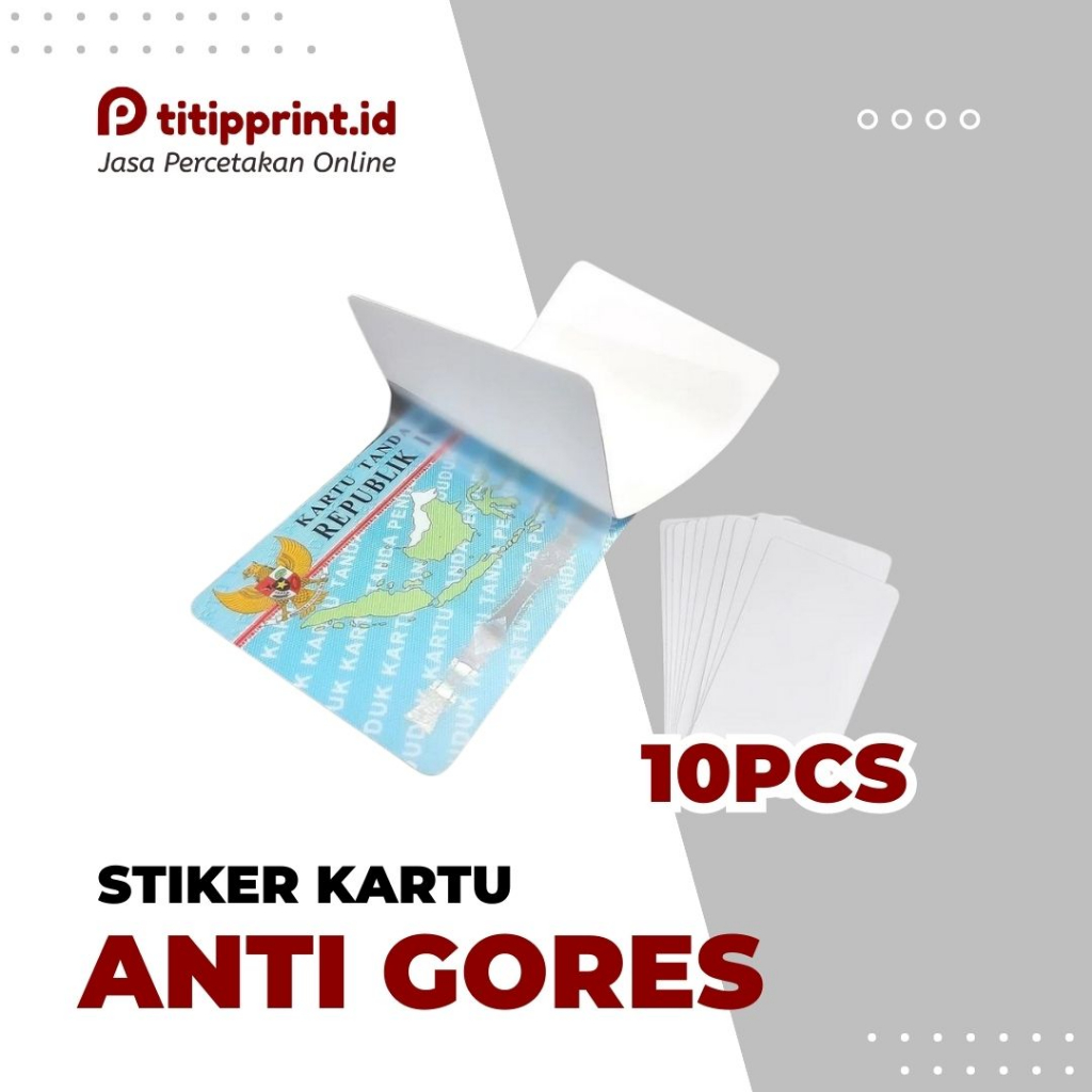 Jual Stiker Anti Gores Protektor Kartu 10pcs Shopee Indonesia