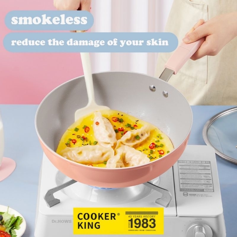 Jual Cooker King Wajan Wok 28cm + Lid Non Stick Granite Coating Kitty ...