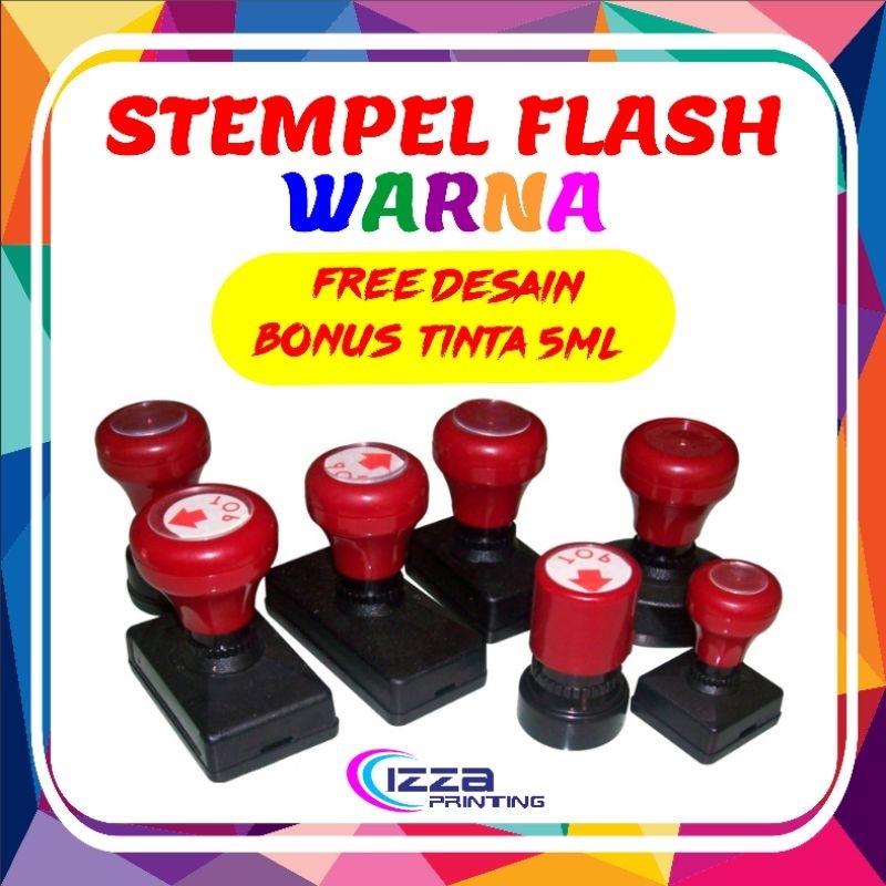 Jual STEMPEL Stampel CUSTOM Cap Flash Otomatis Palembang 1 WARNA (FREE ...