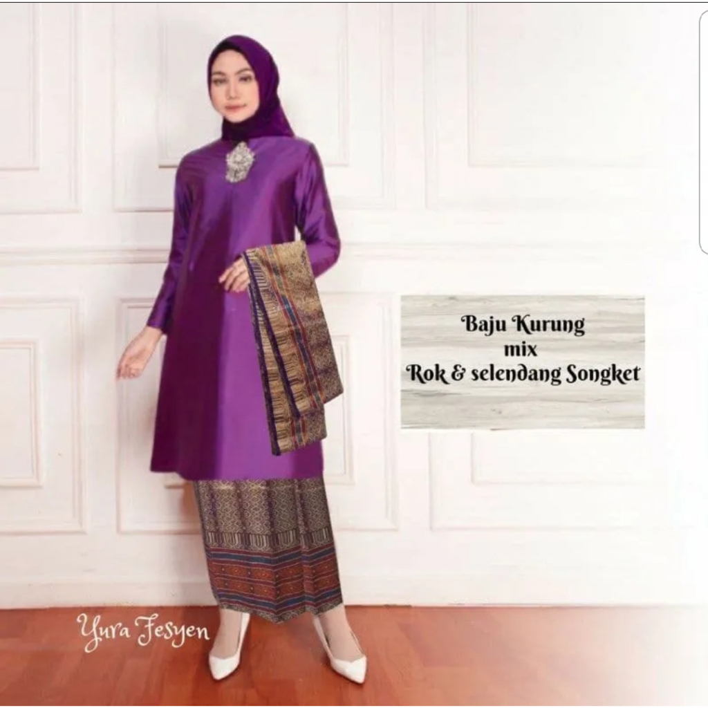 Jual Ready Baju Kurung Melayu Dan Songket Selendang Baju Kurung Melayu