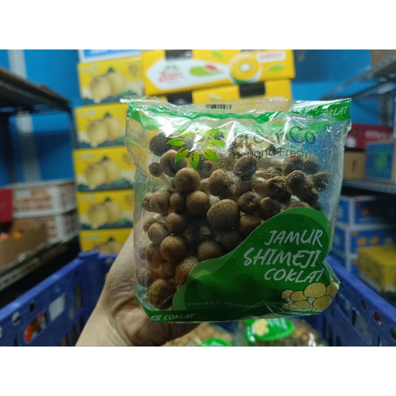 Jual jamur shimeji coklat berat 190 gr / pack Shopee Indonesia