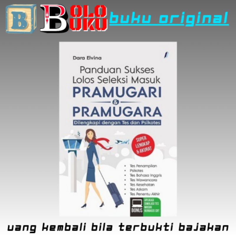 Jual BUKU TES SELEKSI PRAMUGARI / PANDUAN SUKSES LOLOS SELEKSI MASUK ...