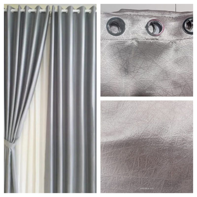 Product image Gorden Blackout Jendela Kamar Minimalis Aestetik Tebal Glossy Art 2