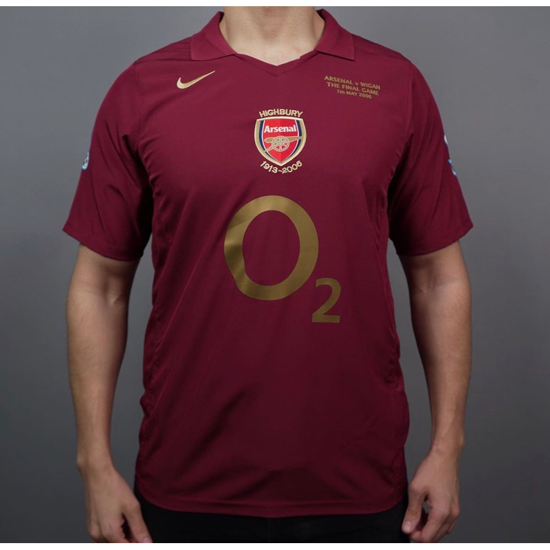 Jual jersey arsenal retro sponsor O2 maroon | Shopee Indonesia
