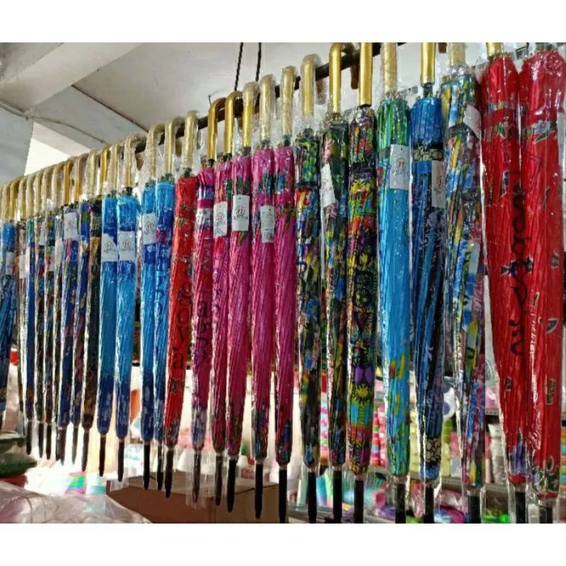 Jual Payung murah 16 jari saten,rangka kuat motif rendom | Shopee Indonesia