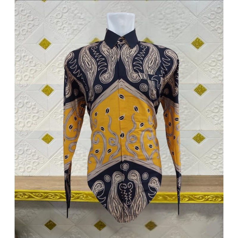 Jual Batik lengan panjang bahan katun prima pakai lapisan puring APL ...