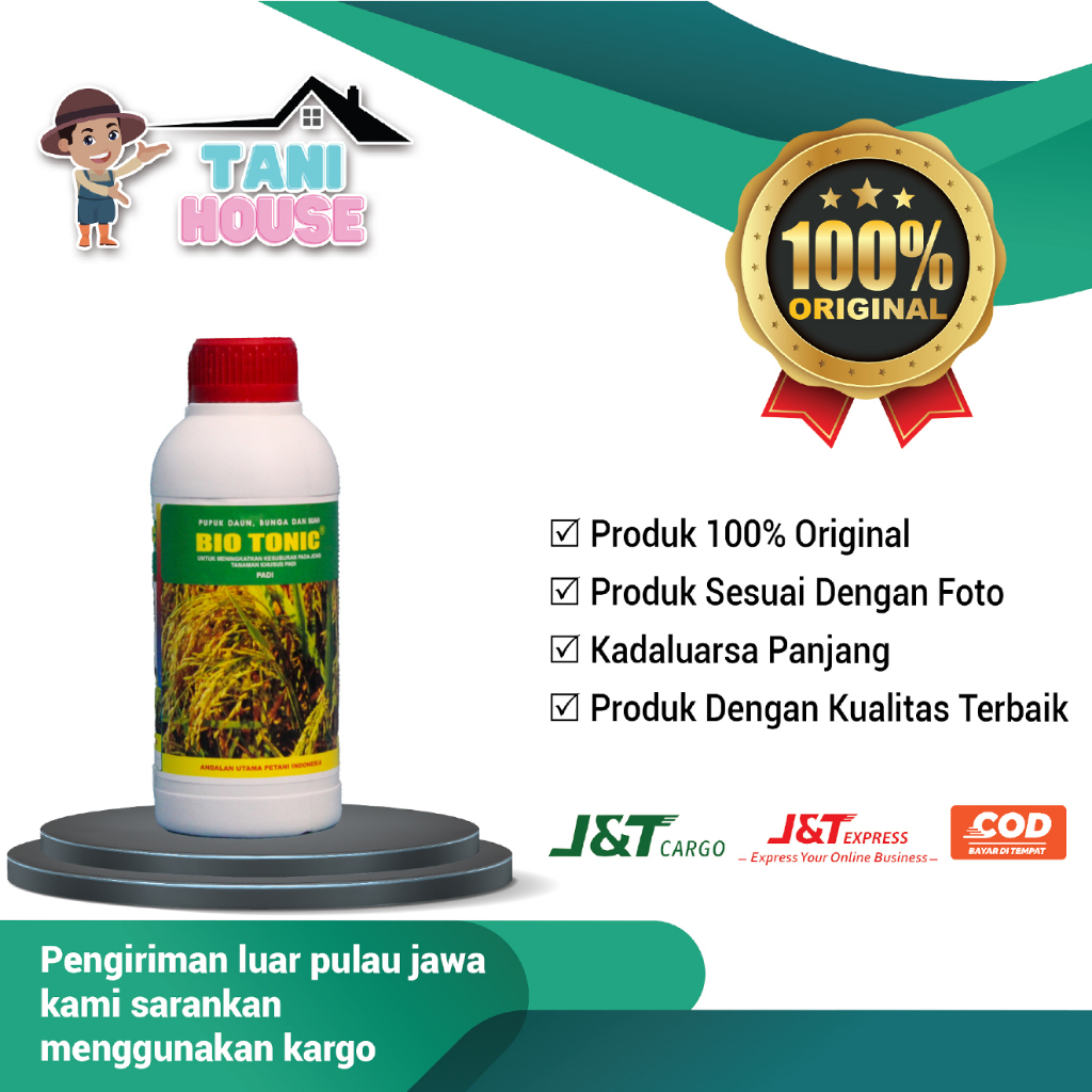 Jual Bio Tonic 500ml Pupuk Cair Organik Untuk Tanaman Padi | Shopee ...