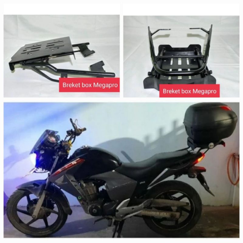 Jual Bracket Top Box Model geser Breket Box Megapro Monoshock, New FI ...