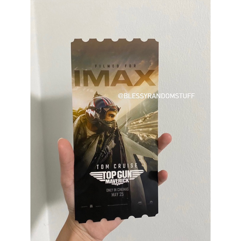 Jual Collectible Ticket IMAX Singapore Top Gun Maverick Shopee Indonesia