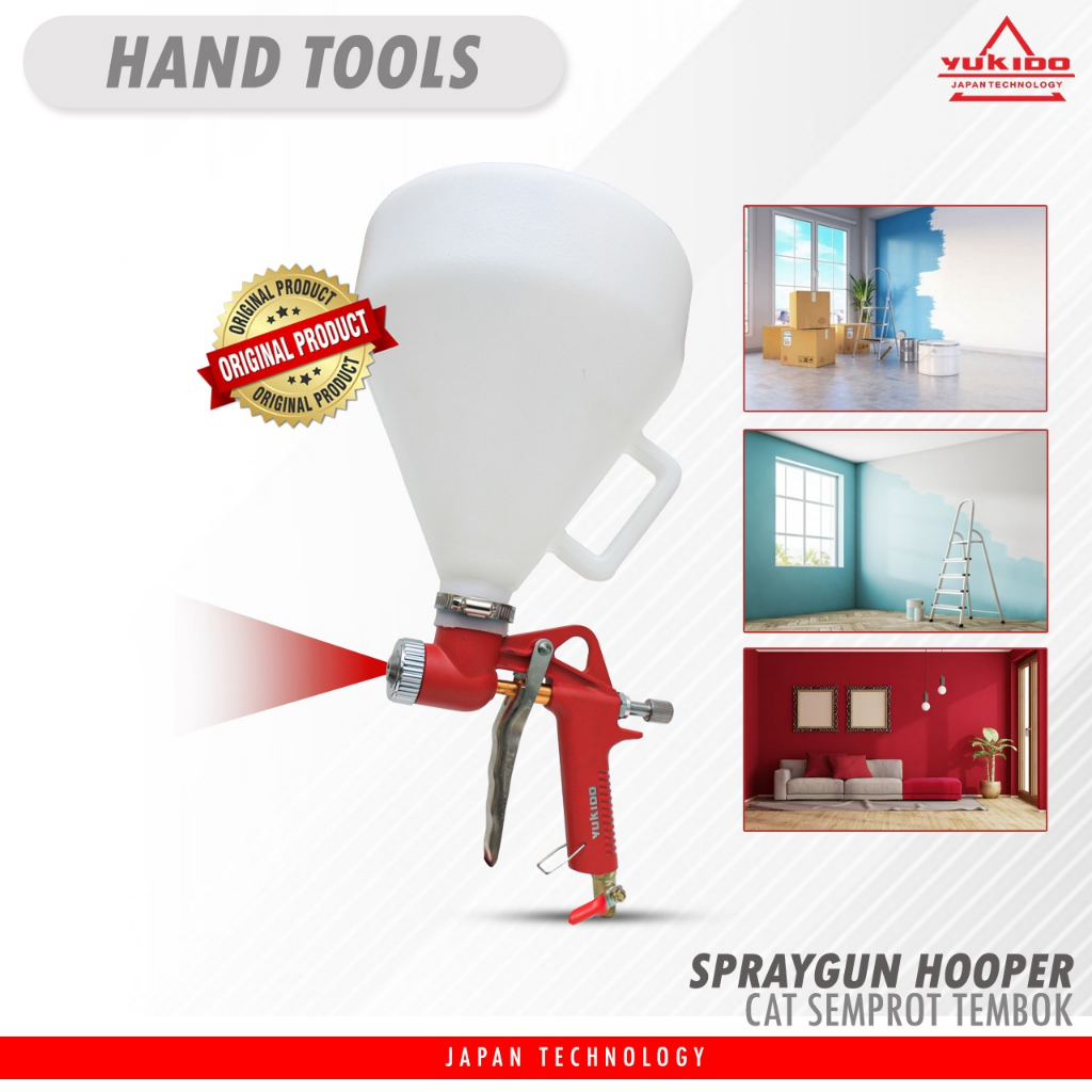 Jual TERMURAH Spray Gun Hopper Gun Cat Semen Tembok Air Cement