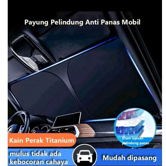 Jual PAYUNG PELINDUNG KACA DEPAN MOBIL ANTI PANAS |SUNSHADE FRONT