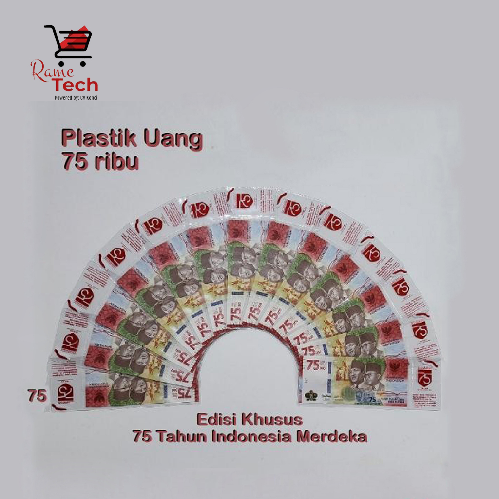 Jual Plastik Rupiah 75K Koleksi Edisi Khusus 75 Tahun Kemerdekaan ...