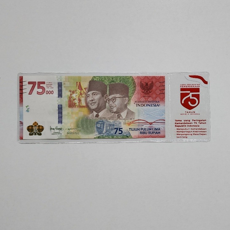 Jual Plastik Rupiah 75K Koleksi Edisi Khusus 75 Tahun Kemerdekaan ...