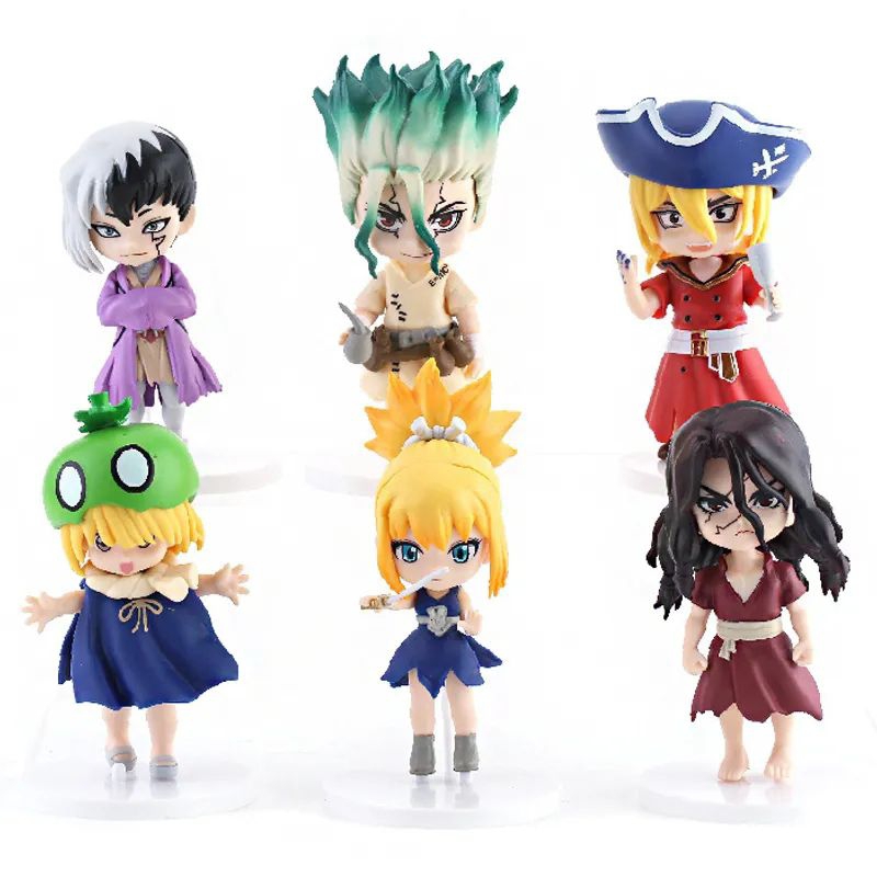 Jual Pcs Set Dr Stone Figure Senku Ishigami Gen Asagiri Kohaku Suika Ryusui Nanami Tsukasa