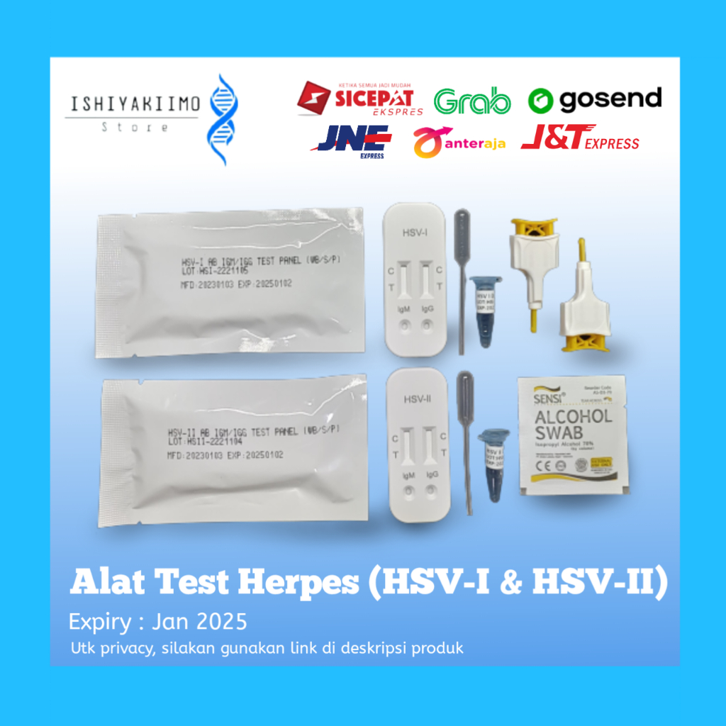 Jual Alat Tes Herpes Simplex Genital HSV Test Type 1 & 2 | Shopee Indonesia