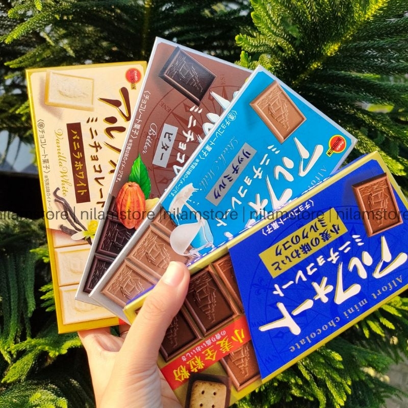 Jual Coklat Bourbon Alfort Mini Coklat Import Jepang HALAL Shopee