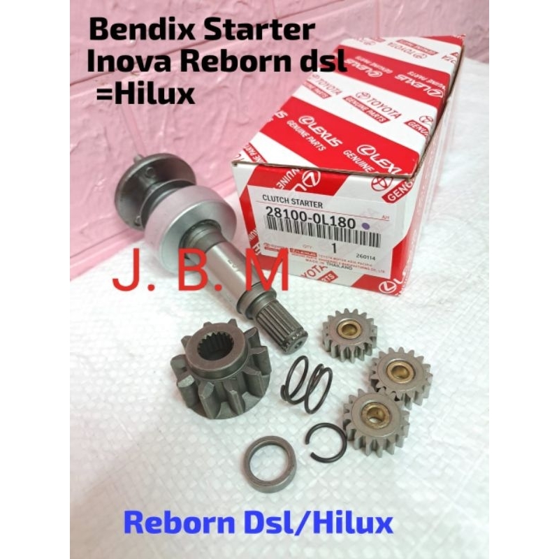Jual BENDIX STARTER STATER BENDIX INNOVA REBORN DIESEL FORTUNER VRZ ...