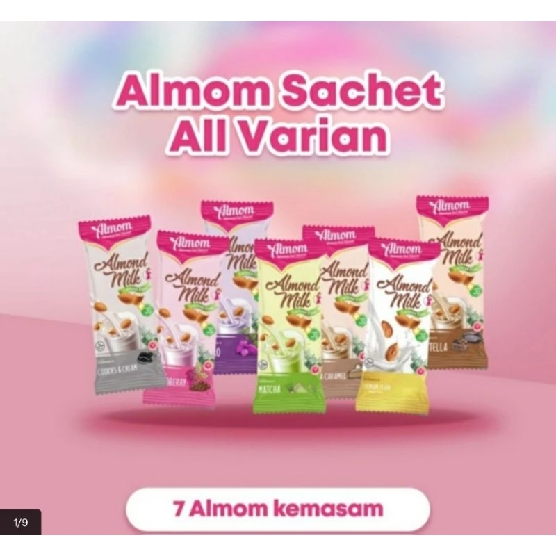 Jual Almom Booster Milk Sachet Asi Booster Pelancar Asi Yummys Almond Shopee Indonesia 6984