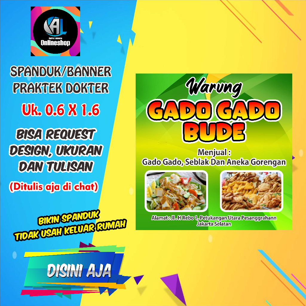 Jual Spanduk Banner Gado Gado | Shopee Indonesia