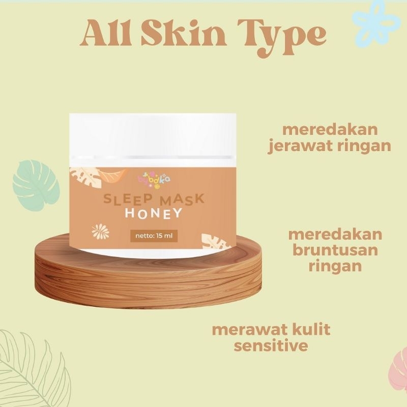 Jual Sleeping Mask bybdka Honey, Masker wajah mengatasi jerawat