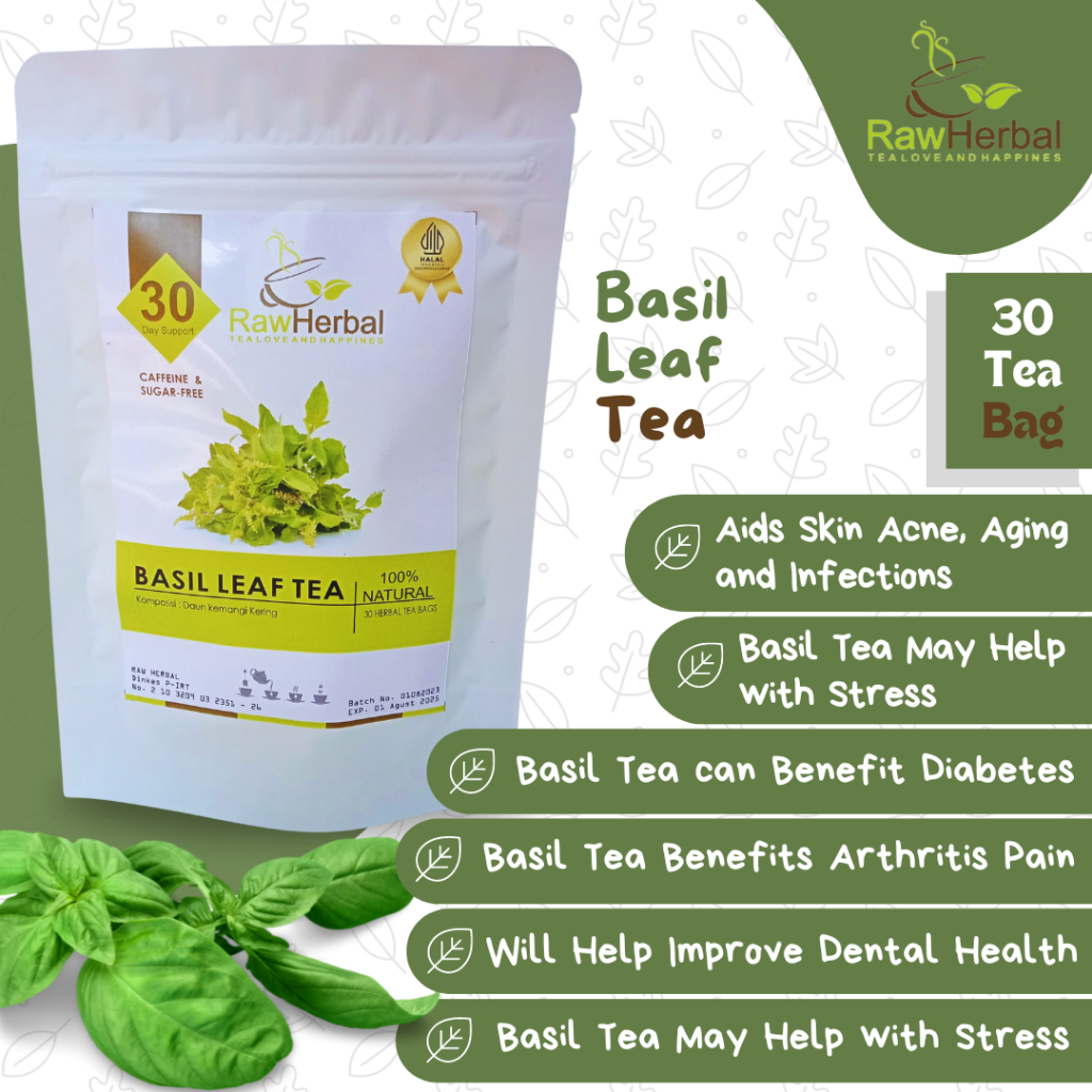 Jual BASIL LEAF TEA INDONESIAN BASIL TEA TEH DAUN KEMANGI 30