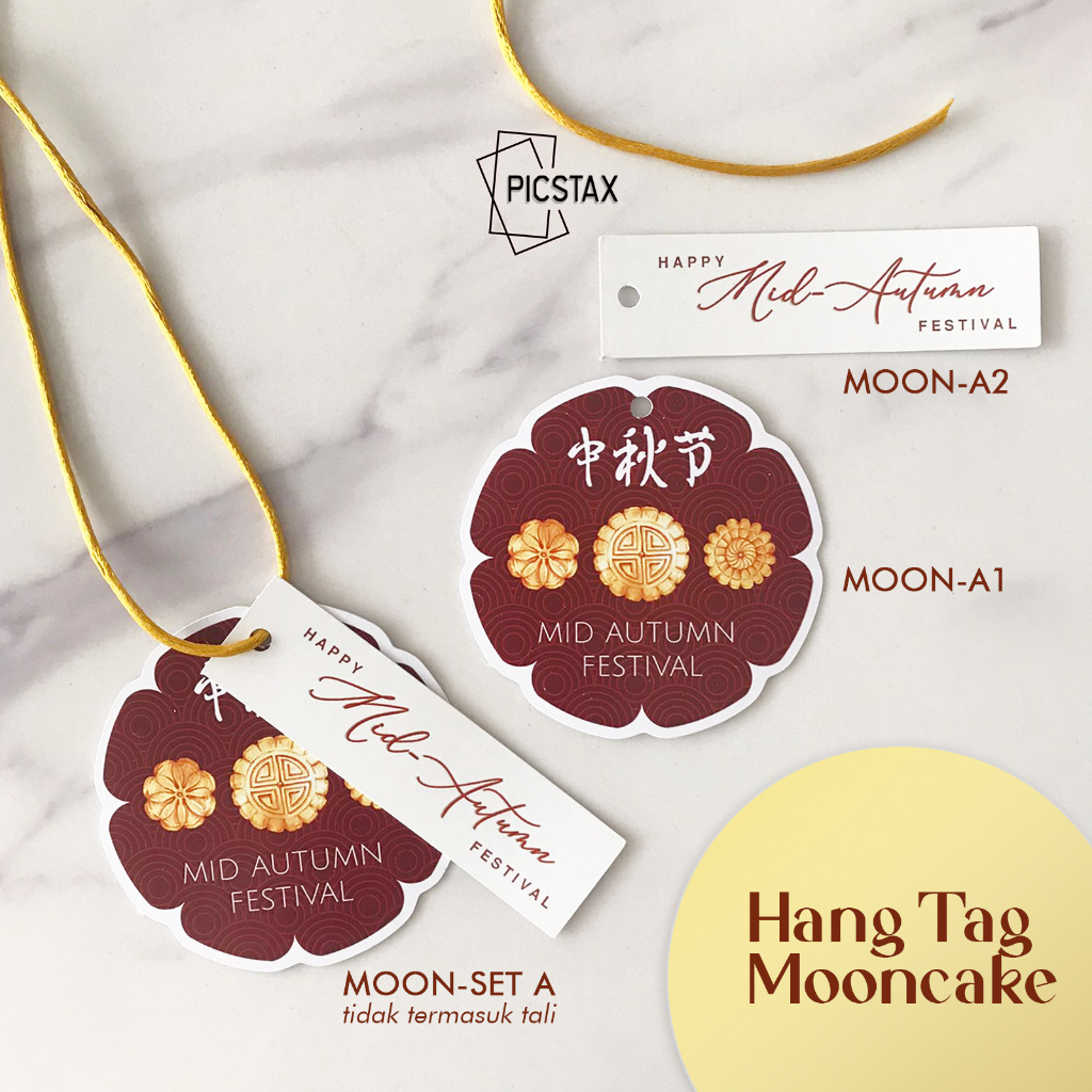 Jual Hang Tag Set Mooncake Mid Autumn Festival Kartu Hampers Kue Bulan T Aksesoris Kado