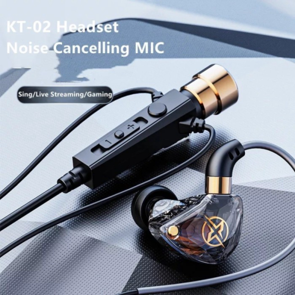 Jual Unik HD Mic KT 02 Bass Headset For Gaming Live Stream Sing