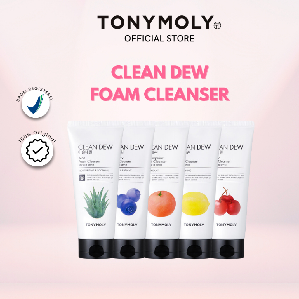 Jual TONY MOLY Clean Dew Foam Cleanser 180ml | Shopee Indonesia