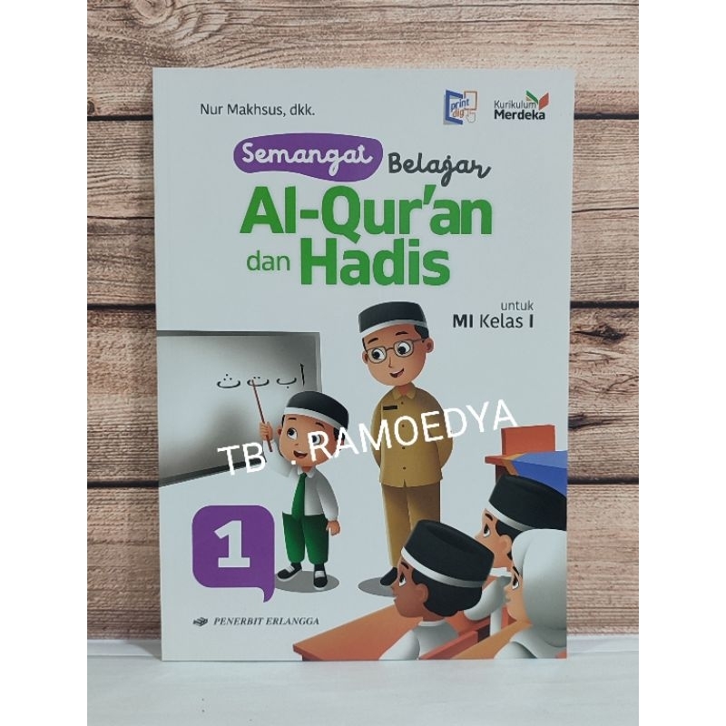 Jual Buku Al-Qur'an Dan Hadis MI Kelas I Kurikulum Merdeka Erlangga ...