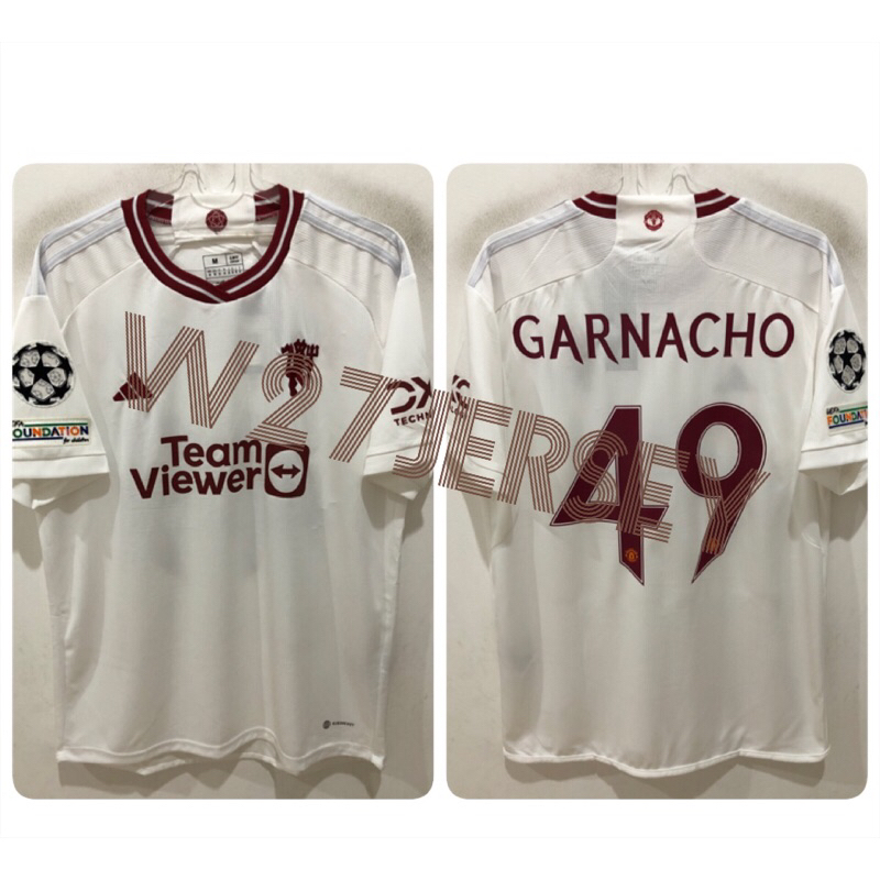 Jual Jersey Em Yu 3rd 2023 2024 Name Player Garnacho Patch Ucl