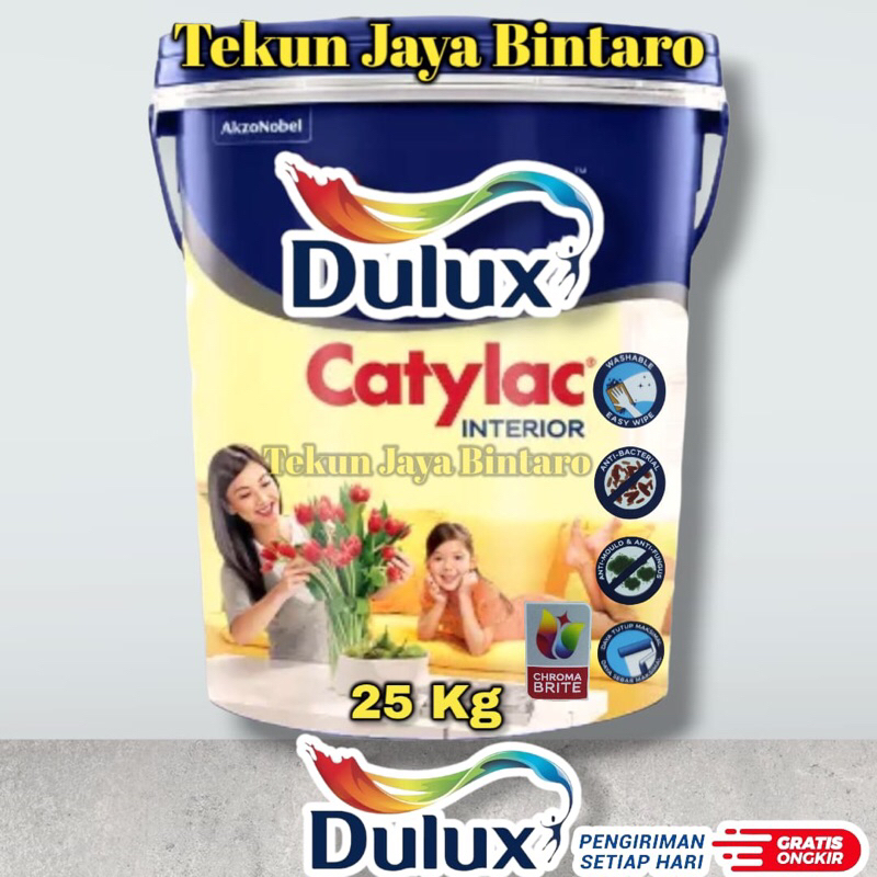 Jual Cat Tembok Dulux Catylac Interior Kg Pail Bisa Request Custom Warna Tinting Shopee