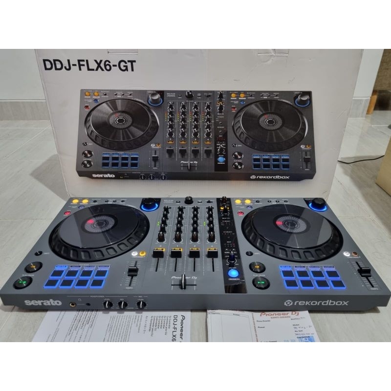 Jual Alat DJ Pioneer DDJ FLX6 GT Fullset Garansi FEB 2024, Manual Book ...