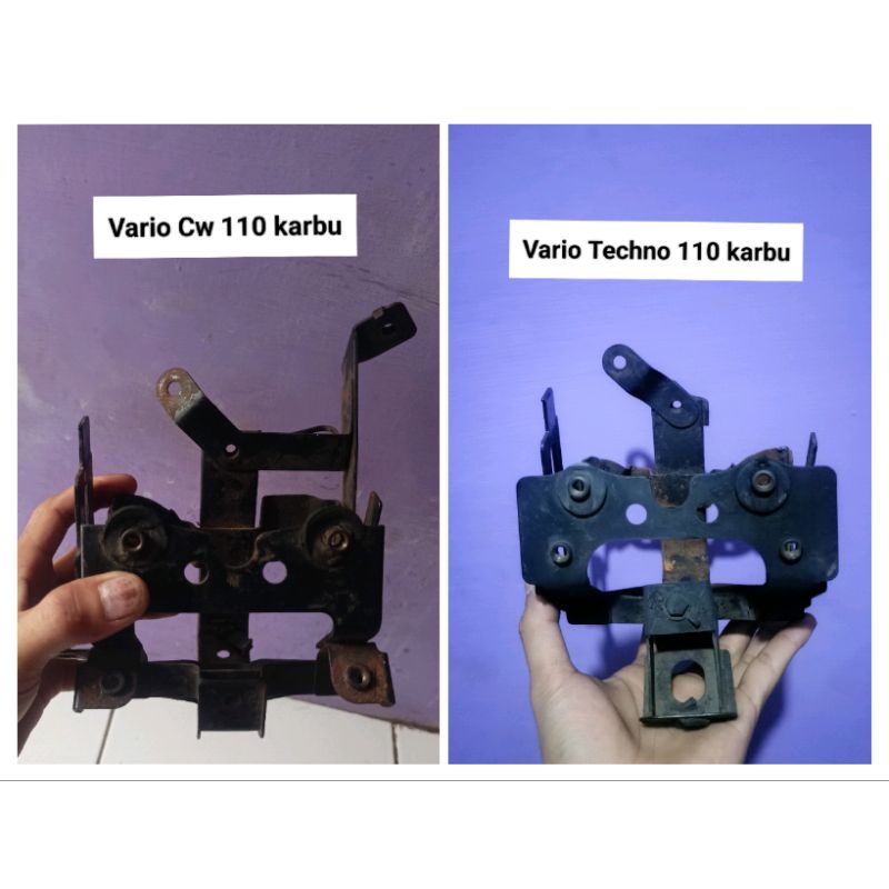 Jual Breket Rumah aki Vario Cw / Techno 110 karbu Original ( Copotan