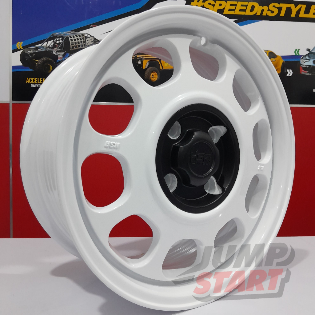Jual Hsr Klg ring16 lubang baut pcd 4x114,3 warna putih lebar 7 velg ...