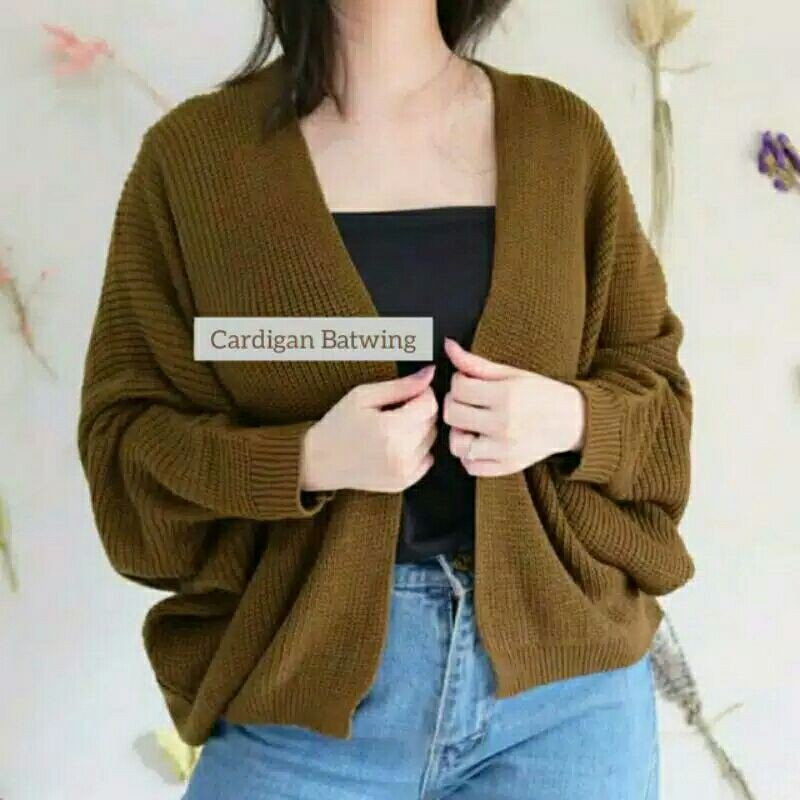 Jual SWEATER CARDIGAN OUTHER BATWING RAJUT/CARDIGAN RAJUT BATWING ...