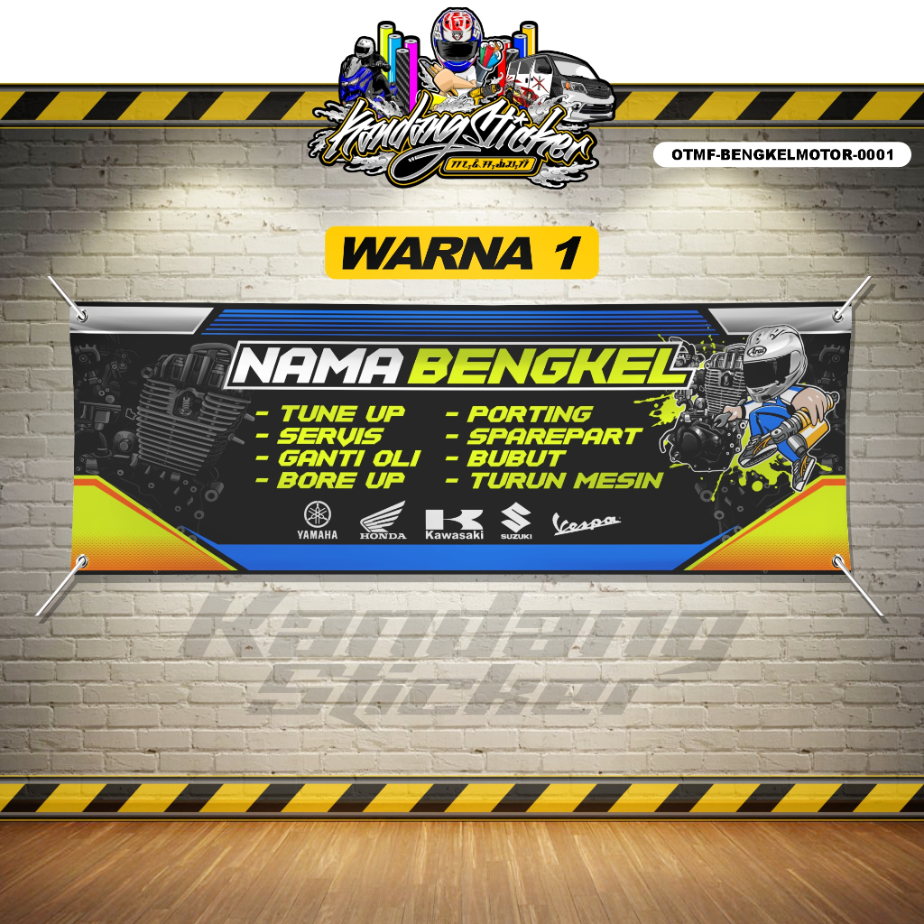 Jual SPANDUK BENGKEL MOTOR OTMF-BENGKELMOTOR-0001 BANNER RACING BALIHO ...