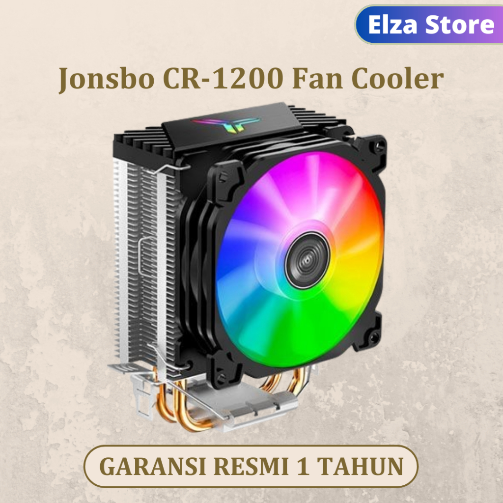 Jonsbo - CR-1200 ARGB 92mm CPU cooler RGB PC Fan for Intel and AMD CPUs